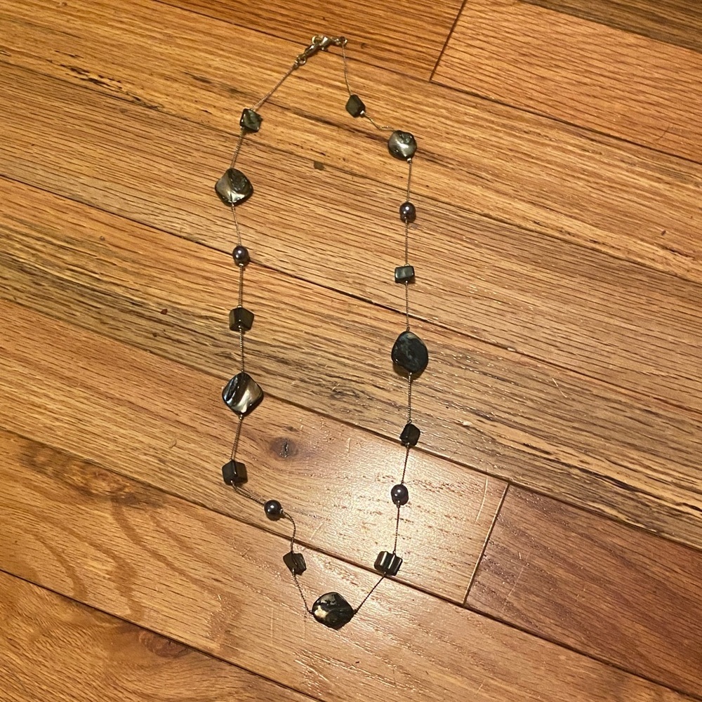 Elegant Black and Silver Women's Necklace